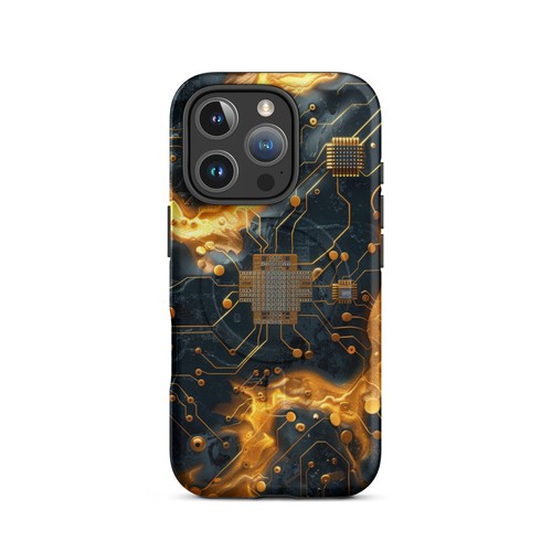 Matte Liquid Circuits MagSafe® Tough Case for iPhone® - Picture 12 of 13