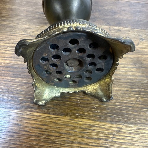 Brocca urna Ewer decorativa vintage ornata vittoriana metallo piedi floreale 12 pollici - Foto 9 di 9