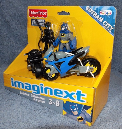 JUEGO DE JUGUETE IMAGINEXT DC SUPER FRIENDS GOTHAM CITY BATMAN, GATWOMAN & CYCLES R EE. UU. - Imagen 6 de 9