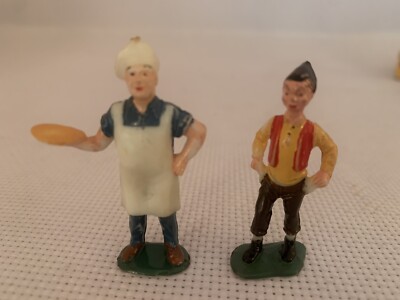 Fairykins Simple Simon & Pie Man Figuren x 2 Kinderreim Vintage Marx