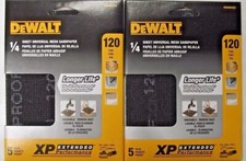DEWALT DWAM4323 120 Grit 1/4 Sheet Mesh Sandpaper 2-5pks. 10 Sheets 