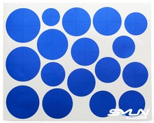 Polish Blue Vinyl Overlay Hood Trunk Wheel Fender Decal Sticker For Bmw Emblem