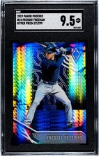 2019 Panini Phoenix #24 Freddie Freeman HYPER PRIZM /299 SGC 9.5 MINT+