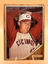 1962 Topps Jim Brosnan #2 Cincinnati Reds Pitcher VG