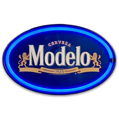 Modelo Cerveza Neon LED Light Rope Sign, Home Bar Game Room Man Cave Wall Decor