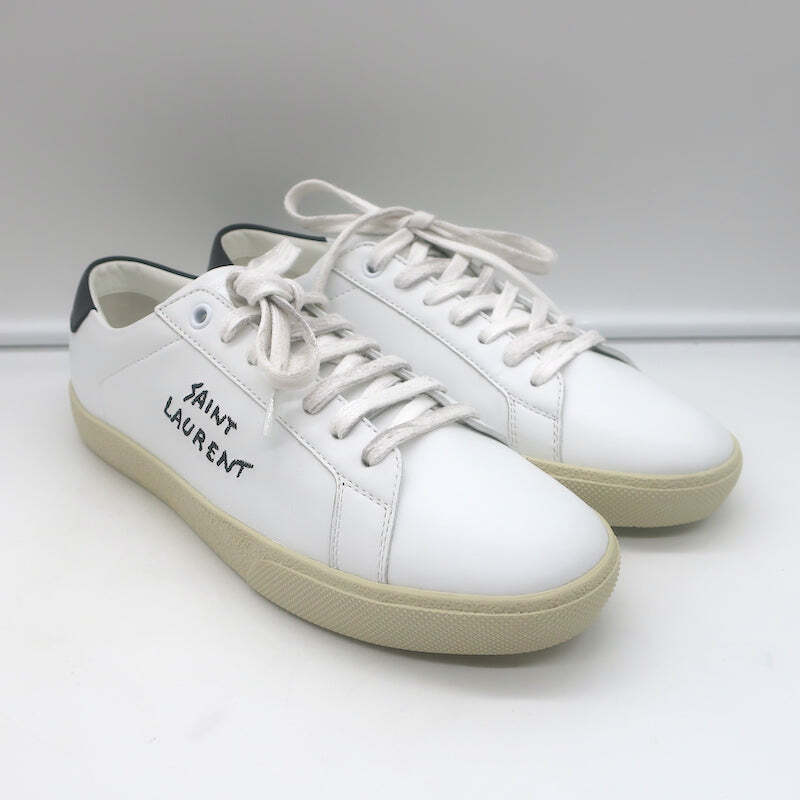 ☆送料関税込☆SAINT LAURENT Court Classic SL 06 スニーカー☆ Saint Laurent Court Classic SL/06 Embroidered Low Top