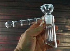 Pipa de vidrio Hammer Water Bubbler pipa para fumar tabaco hecha a mano de Ucrania pipa