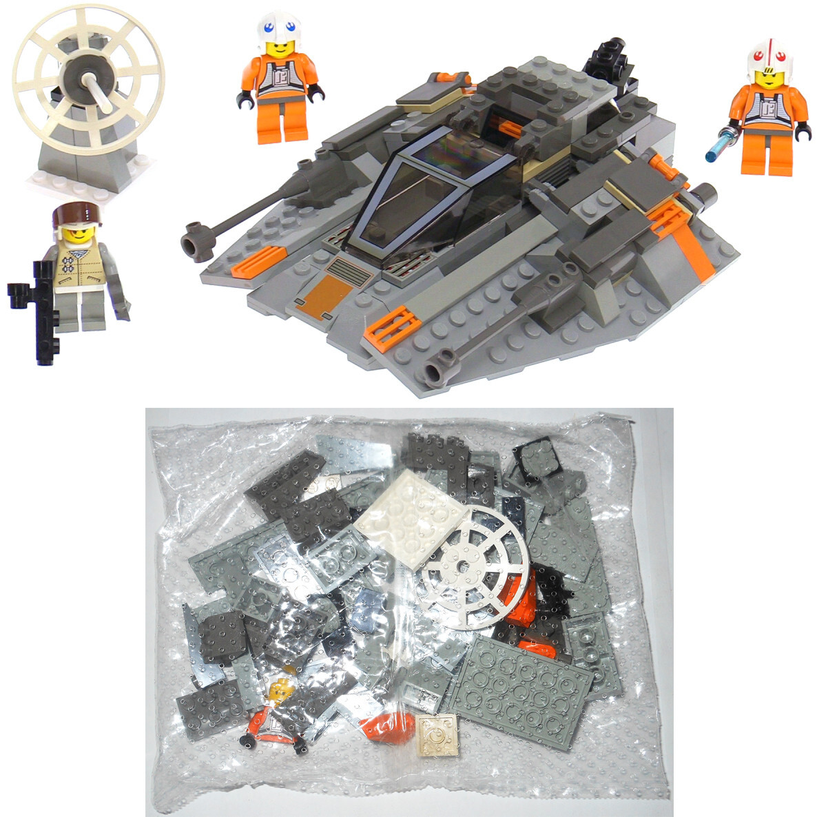 LEGO 7130 Snowspeeder (1999) NEW SEALED BAG (partial set) Star 