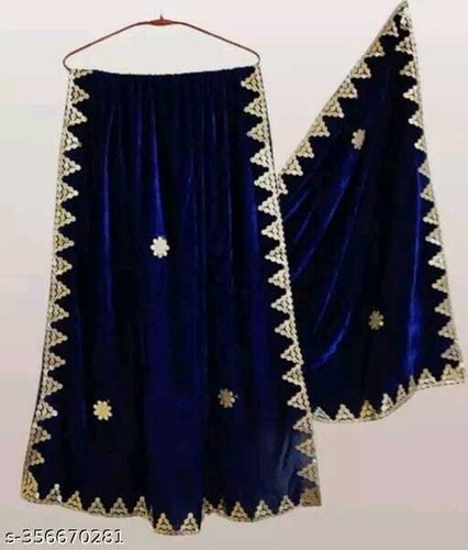 Partyware Heavy Embroidered Velvet Indian Pakistani Bridal Dupatta Chunni Scarf - Picture 43 of 46