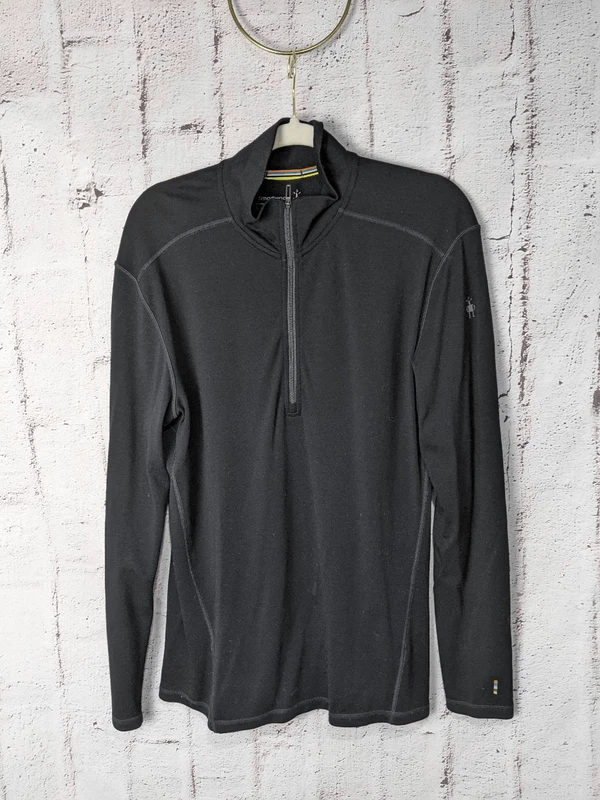 smartwool merino wool 250 1/4 zip long sleeve pullover base-layer