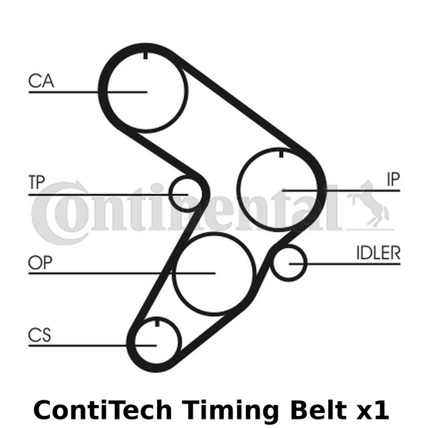 ContiTech Zahnriemen - CT607, Breite: 17Mm, 108 ZäHne, Cam GüRtel - OE QualitäT-image