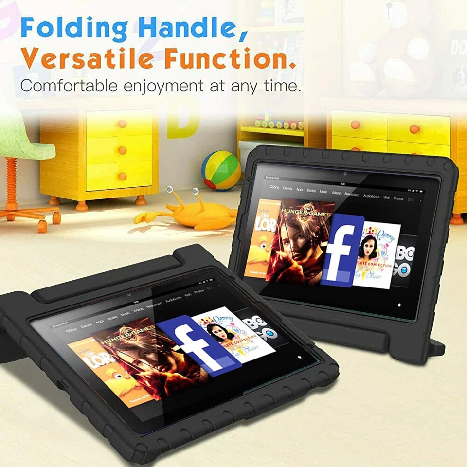 New Kids Shockproof Silicone Case Tough Eva Foam For Amazon Kindle Fire HD 8" 7" - Image 4 of 4