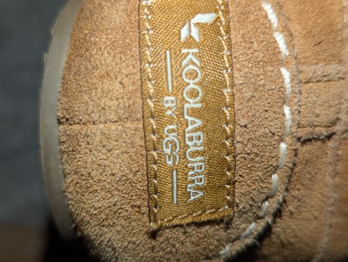 Koolaburra By UGG Women's Chestnut Suede Faux Fur Lezly Slippers uk3 - Picture 5 of 6