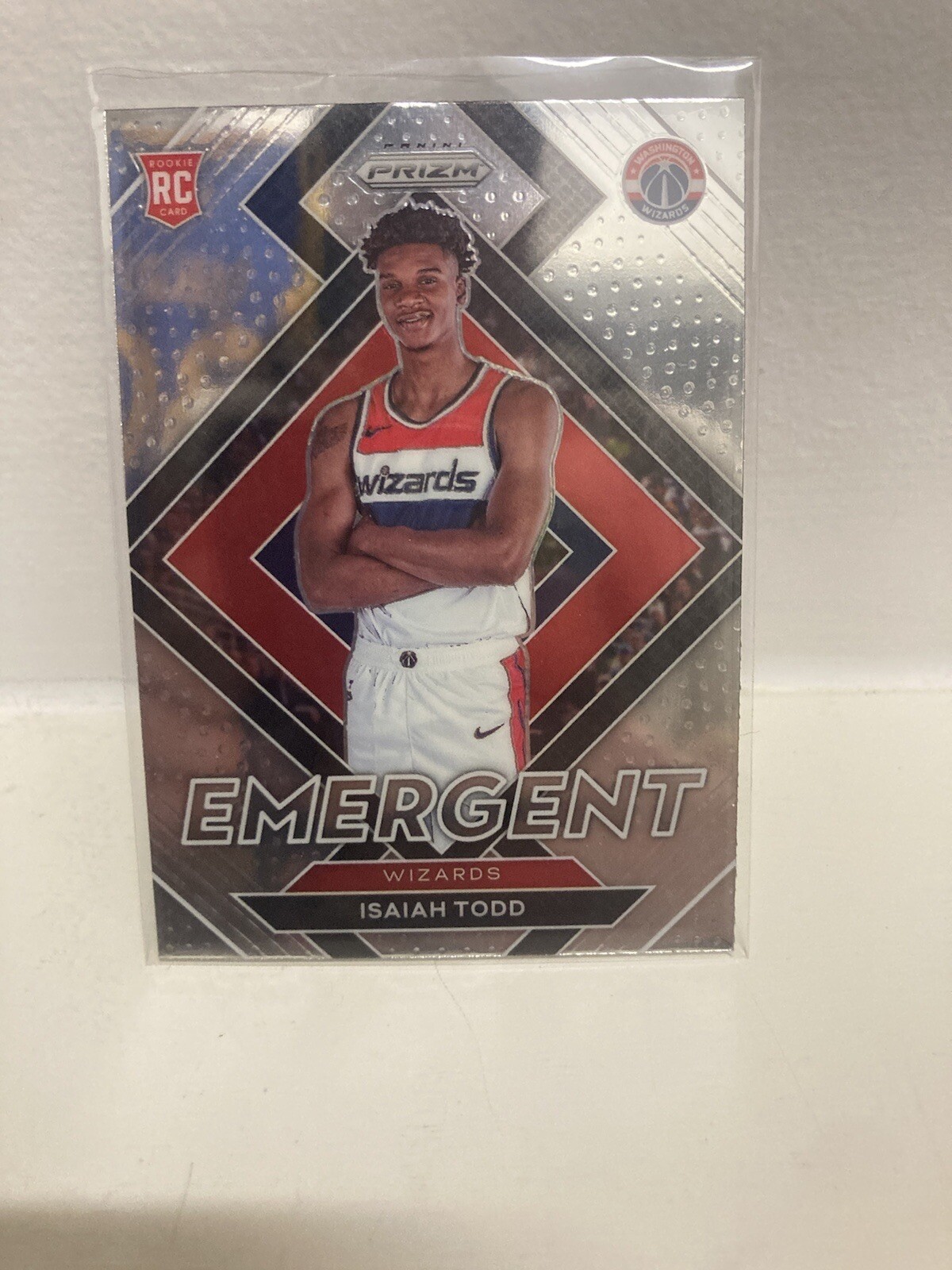 2021-22 Prizm Isaiah Todd Emergent Rookie Wizards RC Base #30