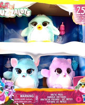 furreal fuzzalots Artic 3 Pack, Penguin, Polar Bear, & Fox-RARE