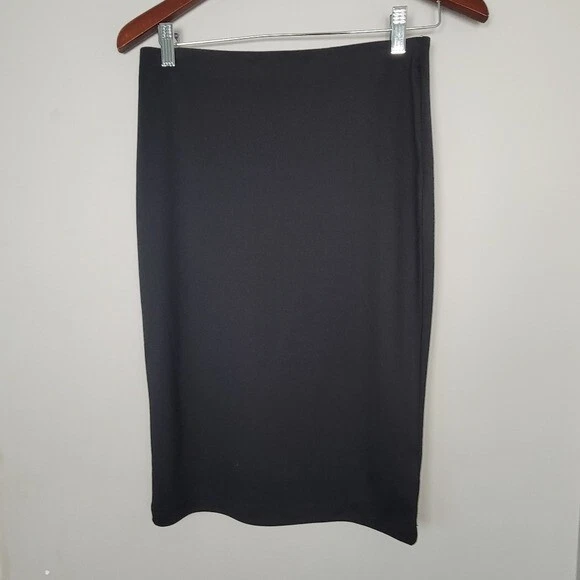 KK Kardashian Kollection Midi Black Pencil Skirt Medium NWT eBay
