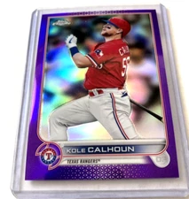 2022 Topps Chrome #17- KOLE CALHOUN Purple Refractor SP #'d 127/250