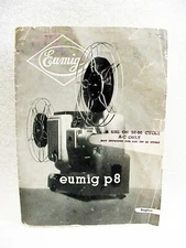 Eumig P8 Proector Instructions Pamphlet | 7 pg | 1954 | Pics text | $6.80