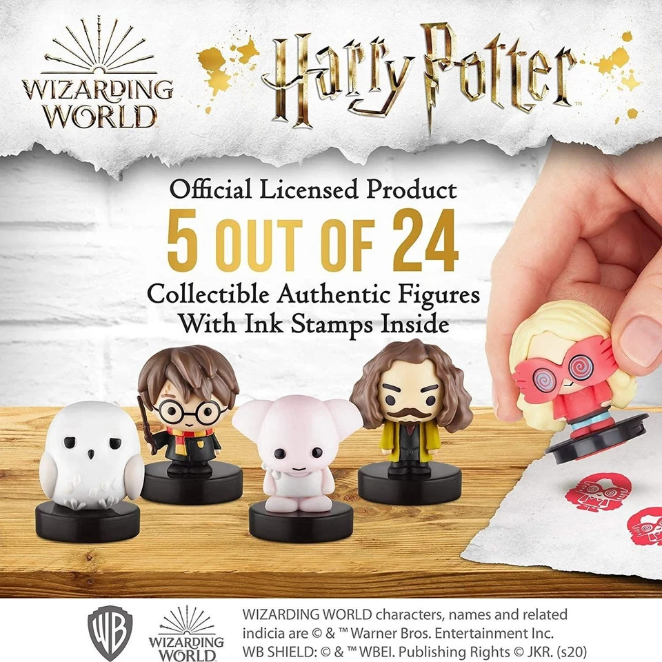 Figuras de Harry Potter Stampers 5pk Sirius Dobby Hedwig Voldemort Luna Lovegood Foto 2 de 4