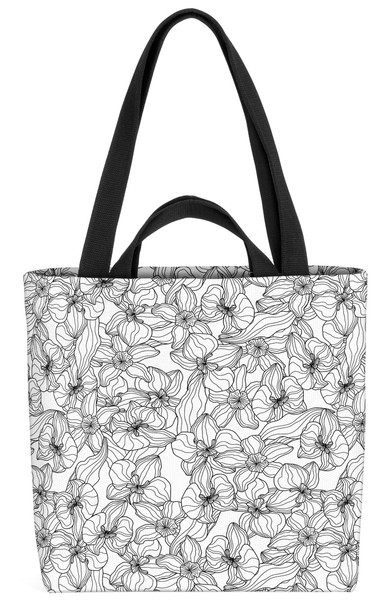 Orchideen Grafik Blumenmuster Blumen Tasche Orchideen Grafik Blumenmuster Blume-image