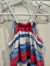 Chaps 2t red white and blue sundress casual rope straps girl toddler