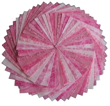 54 Pink Calico Fabric 5" Quilting Squares 100% Cotton Charm pack bundle B