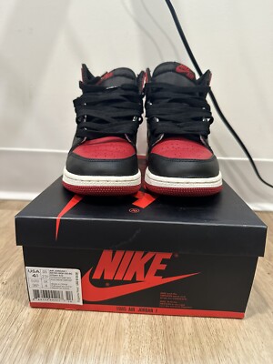 Jordan 1 Retro High OG Bred Toe 2018 Size 4.5 Y || 6 W | eBay