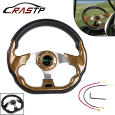 13" Golf Cart Steering Wheel For EZGO TXT RXV Yamaha Club Car with Horn Button