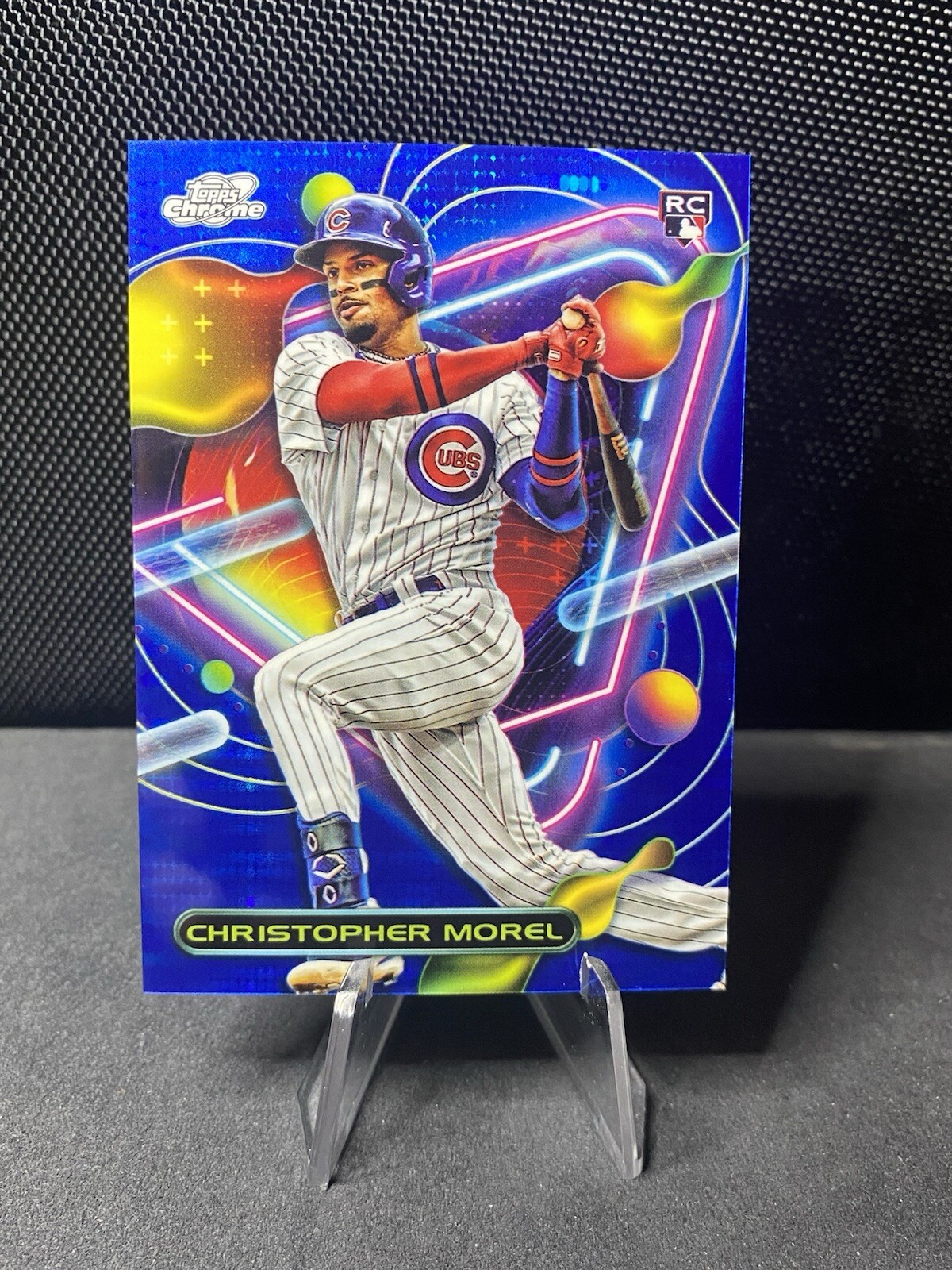 2023 Topps Cosmic Chrome #73 Christopher Morel Blue Moon Refractor #/99 RC