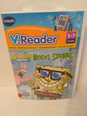VTECH Vreader NICKELODEON SPONGEBOB SQUAREPANTS Model Sponge NEW FREE FAST SHIP