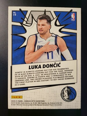 2020-21 Optic Luka Doncic MY HOUSE card #13 | eBay