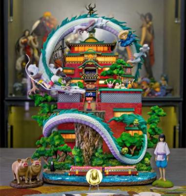 Spirited Away Ogino Chihiro Bathroom Resin with led OPM Recast