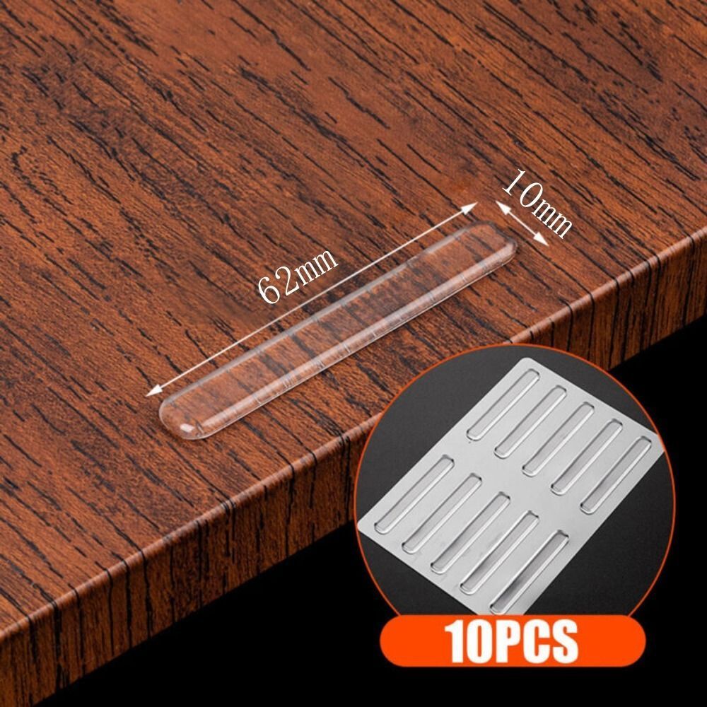 100 Pcs Stealth Anticollision Strip Silica Gel Protective Strip Drawer