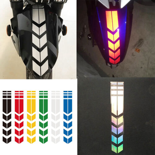 Reflective Stickers Car Decals Motorcycle Safety Warning Waterproof Decoration - Foto 1 di 15