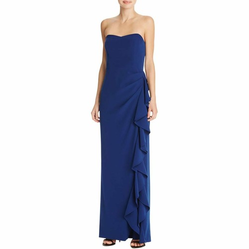 Aidan Mattox Women's Dress Navy Blue 