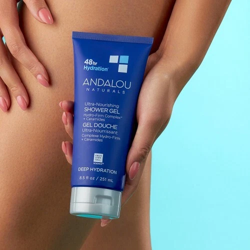 Gel de ducha ultra nutritivo ANDALOU Naturals 48 horas hidratación profunda 8,5 fl oz NUEVO Foto 2 de 4