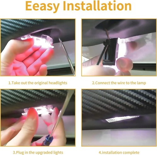 Interior LED Light 4pcs Ultra-Bright Interior Lights for Tesla Model 3/Y/S/X - Picture 8 of 18