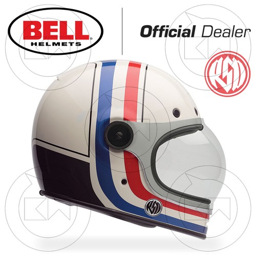 CASCO INTEGRALE BELL BULLITT SE SPECIAL EDITION RSD VIVA GLOSS VINTAGE  WHITE RED | eBay