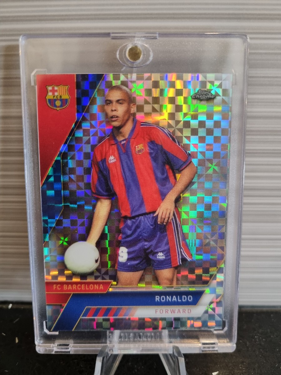 TOPPS BARCELONA CHROME 2022-23 PARALLEL RONALDO #83 CHECKERBOARD 