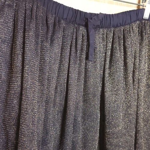 Crewcuts Girls Navy Gold Shimmer Elastic Waist Tutu Skirt XL - Picture 3 of 6