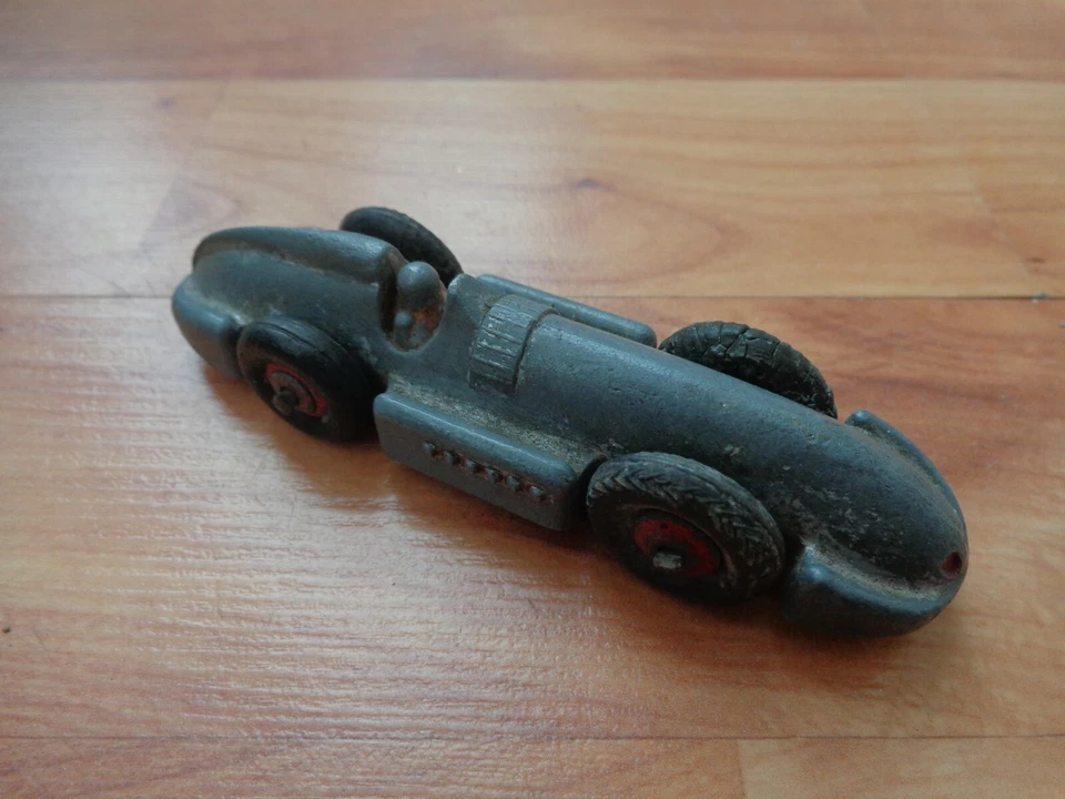 Vintage Originale 1950'S Dinky Giocattoli 17E Velocità Di Vento Grigio Gara Auto - Immagine 2 di 3