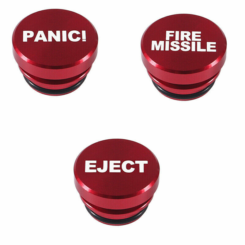 Universal Fire Missile Eject Button Car Cigarette Lighter Cover Accessories