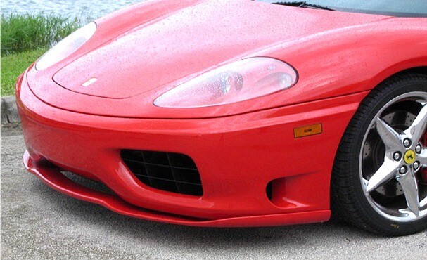 1999-05 Ferrari 360 Modena Euro style Front Lower Lip Spoiler FRP Made in USA