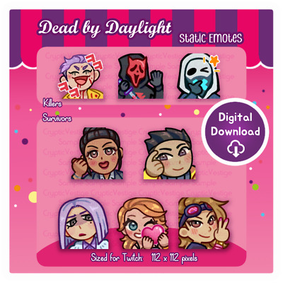 Create custom dead by daylight emotes for twitch or discord by Shuninya