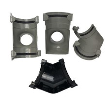 Half Round Guttering Downpipes  PVC Drain Pipes DIY Rain Water Fitting