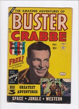 BUSTER CRABBE #1 [1953 VG+] SPACE -- JUNGLE -- WESTERN     LEV GLEASON