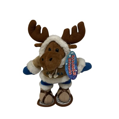 Arctic Circle Alaska Moose Plush Snow Shoes 8'' Stuffed Animal Alaskan Friends