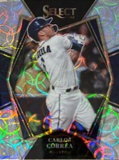 2022 Panini Select #160 Carlos Correa Cracked Ice