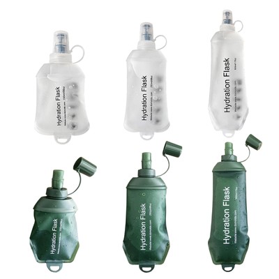 Sport-weiche Wasserflasche, faltbare Flasche, TPU-Trinkflasche, Laufen, Wandern,