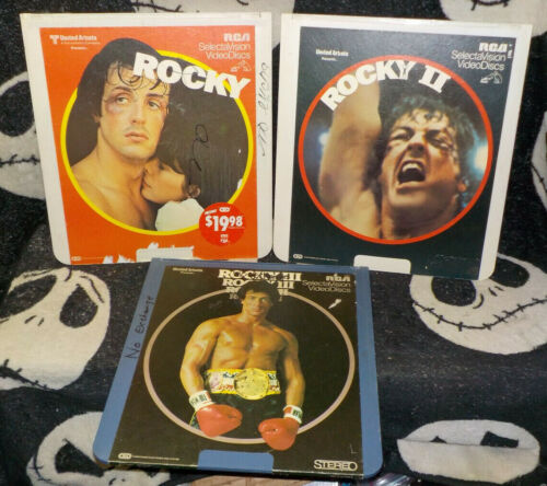 Rocky Trilogy RCA Selectavision VideoDisc CED Sylvester Stallone - Picture 1 of 7